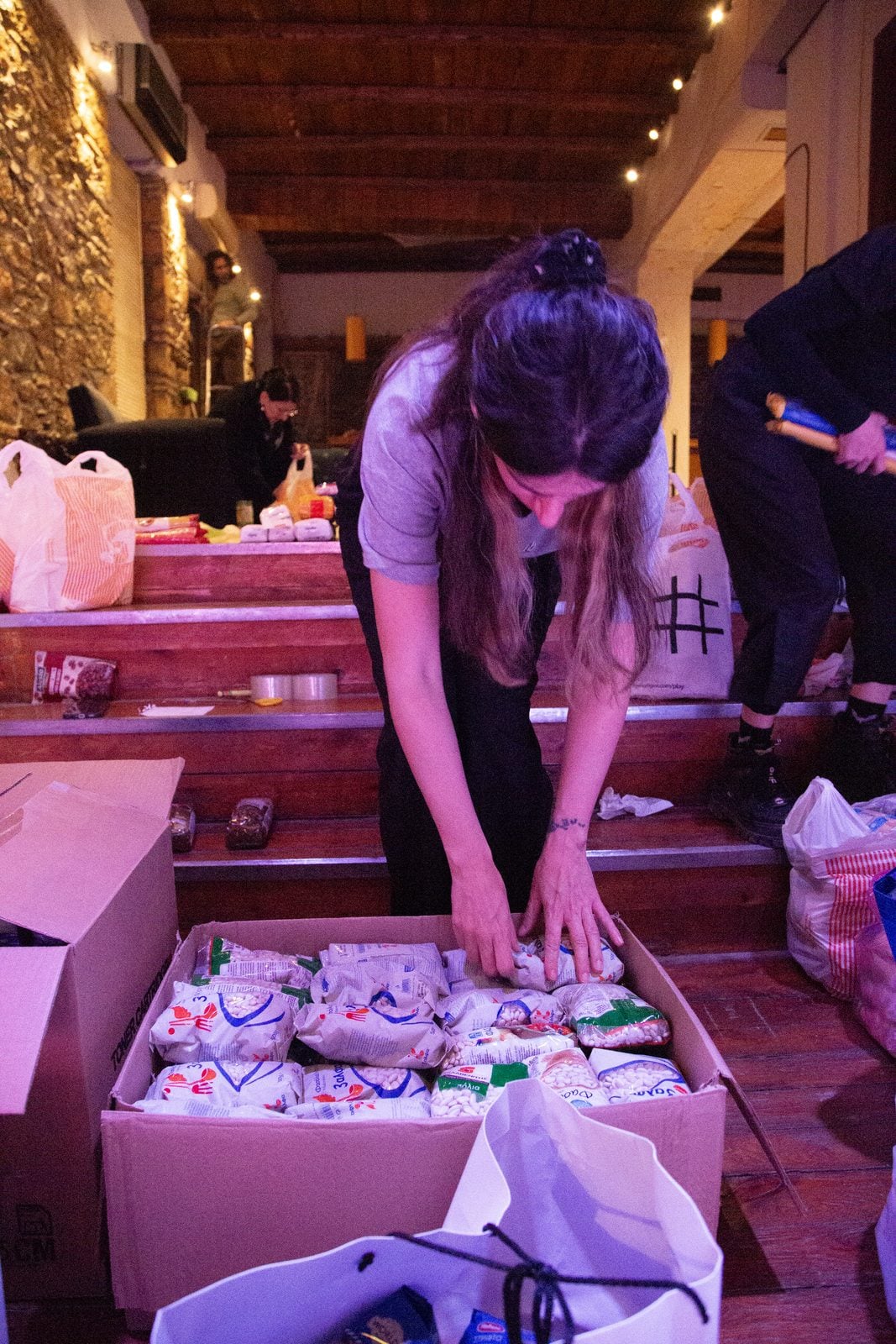 Humanitarian aid loaded for Gaza — food, medical supplies, and childcare essentials
