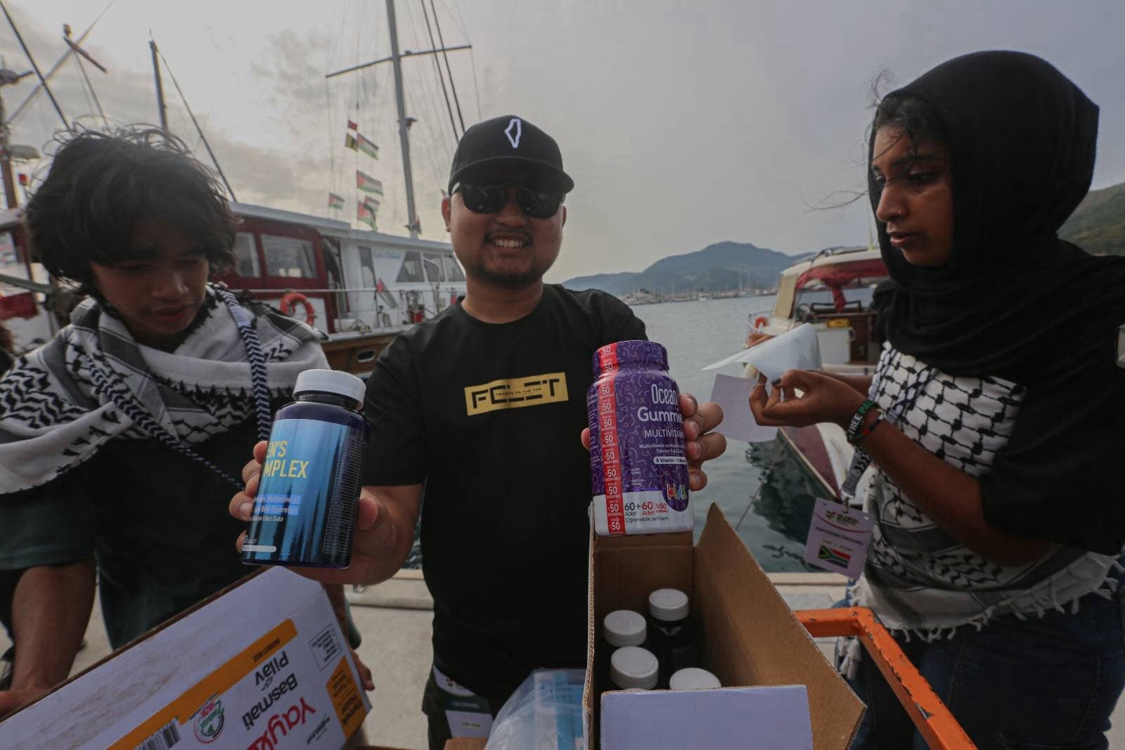 Humanitarian aid loaded for Gaza — food, medical supplies, and childcare essentials