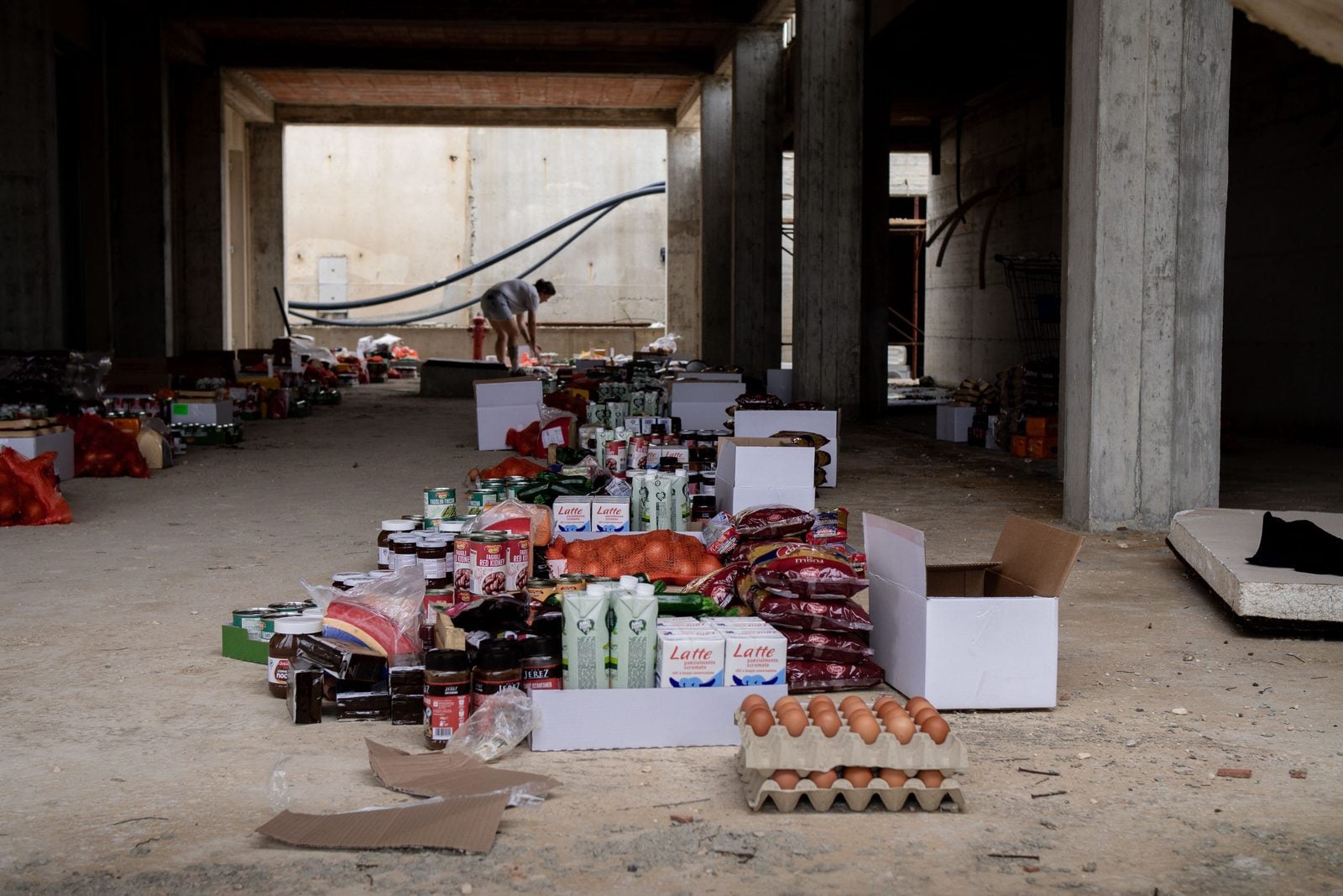 Humanitarian aid loaded for Gaza — food, medical supplies, and childcare essentials