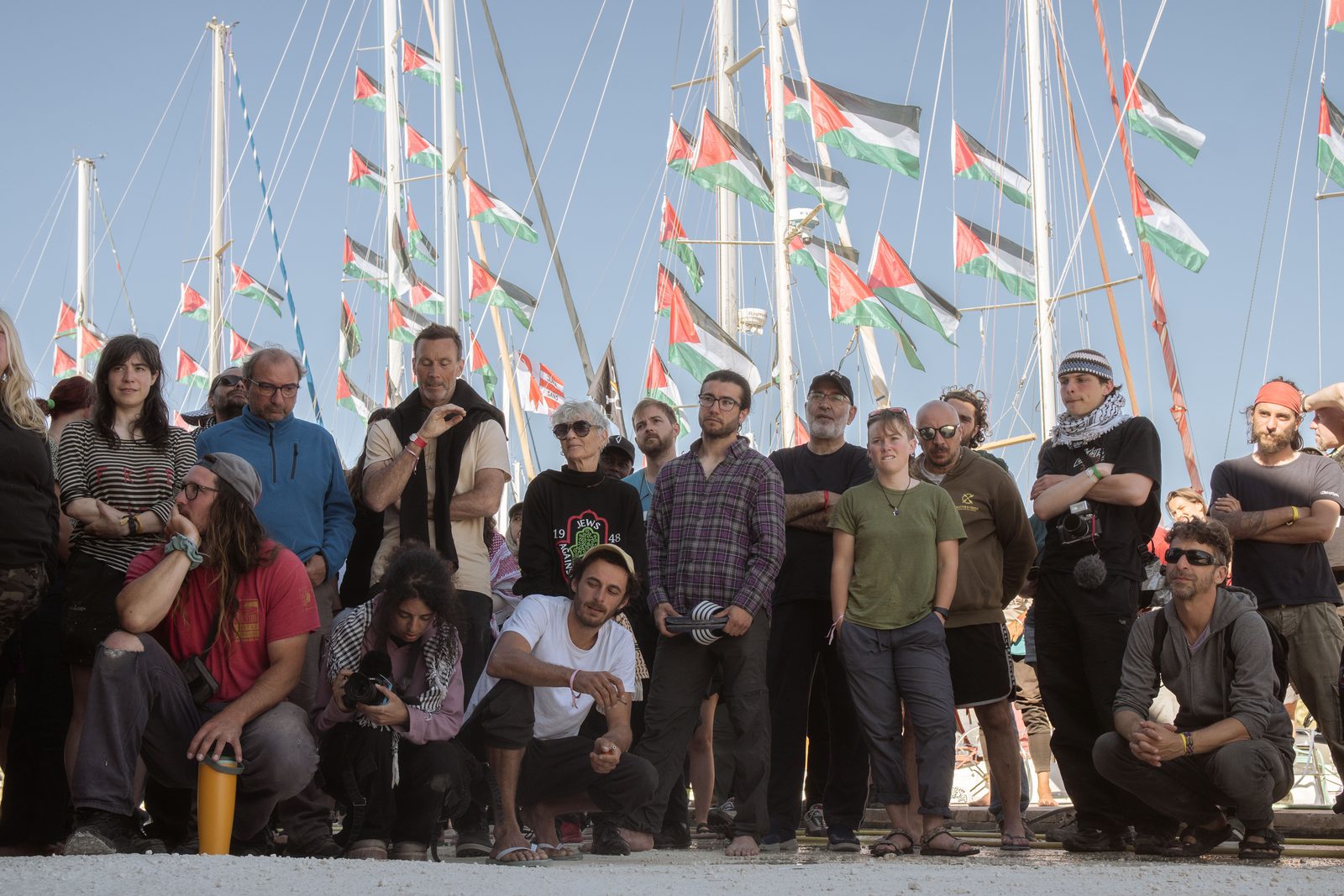 The Sicily launch — the expanded fleet departs Augusta harbour for Gaza