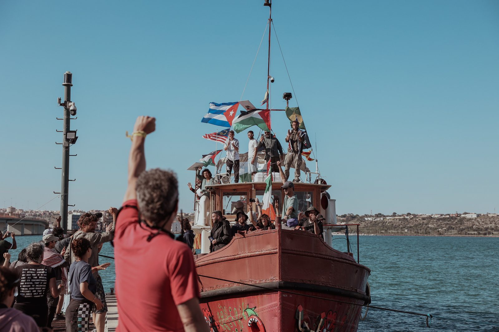 The Sicily launch — the expanded fleet departs Augusta harbour for Gaza