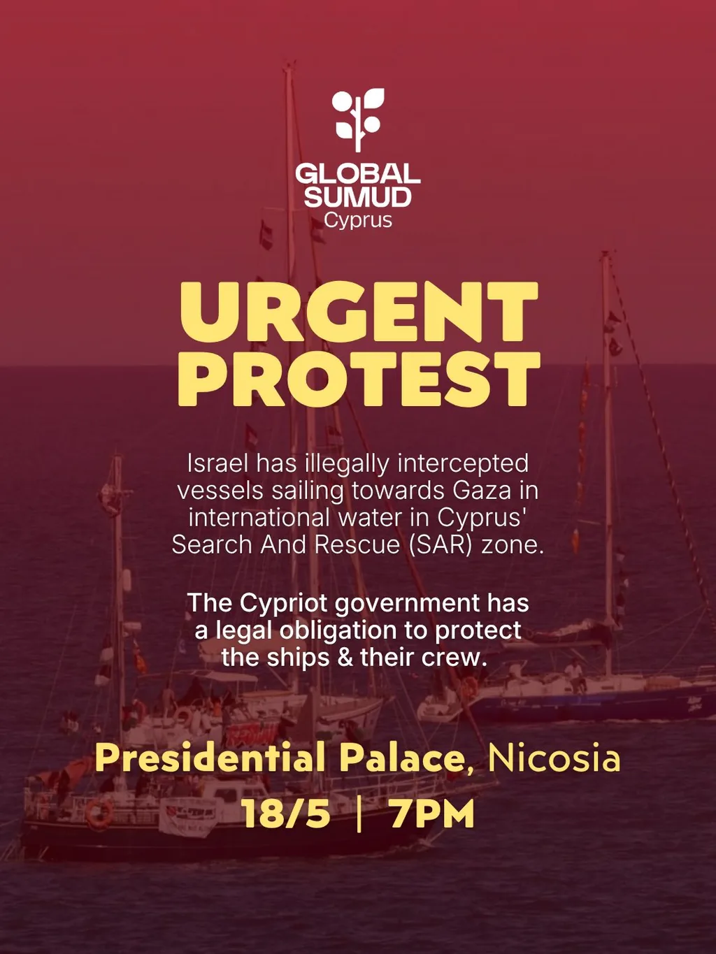 Urgent Protest: Demand Cypriot Authorities Safeguard the Flotilla