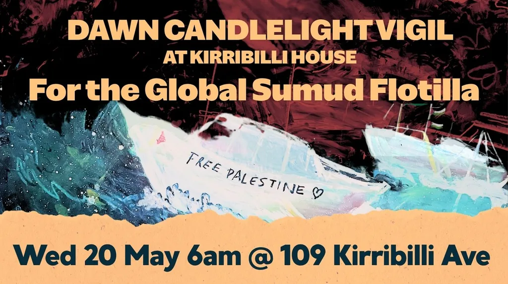 Dawn Candlelight Vigil for Global Sumud Flotilla