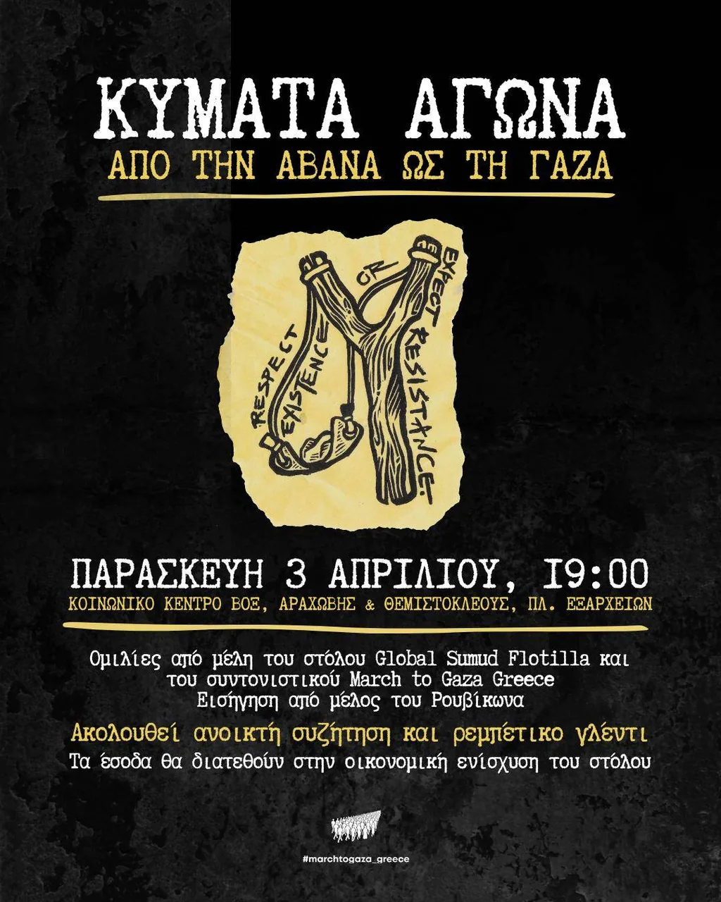ΚΥΜΑΤΑ ΑΓΩΝΑ ΑΠΟ ΤΗΝ ΑΒΑΝΑ ΩΣ ΤΗ ΓΑΖΑ