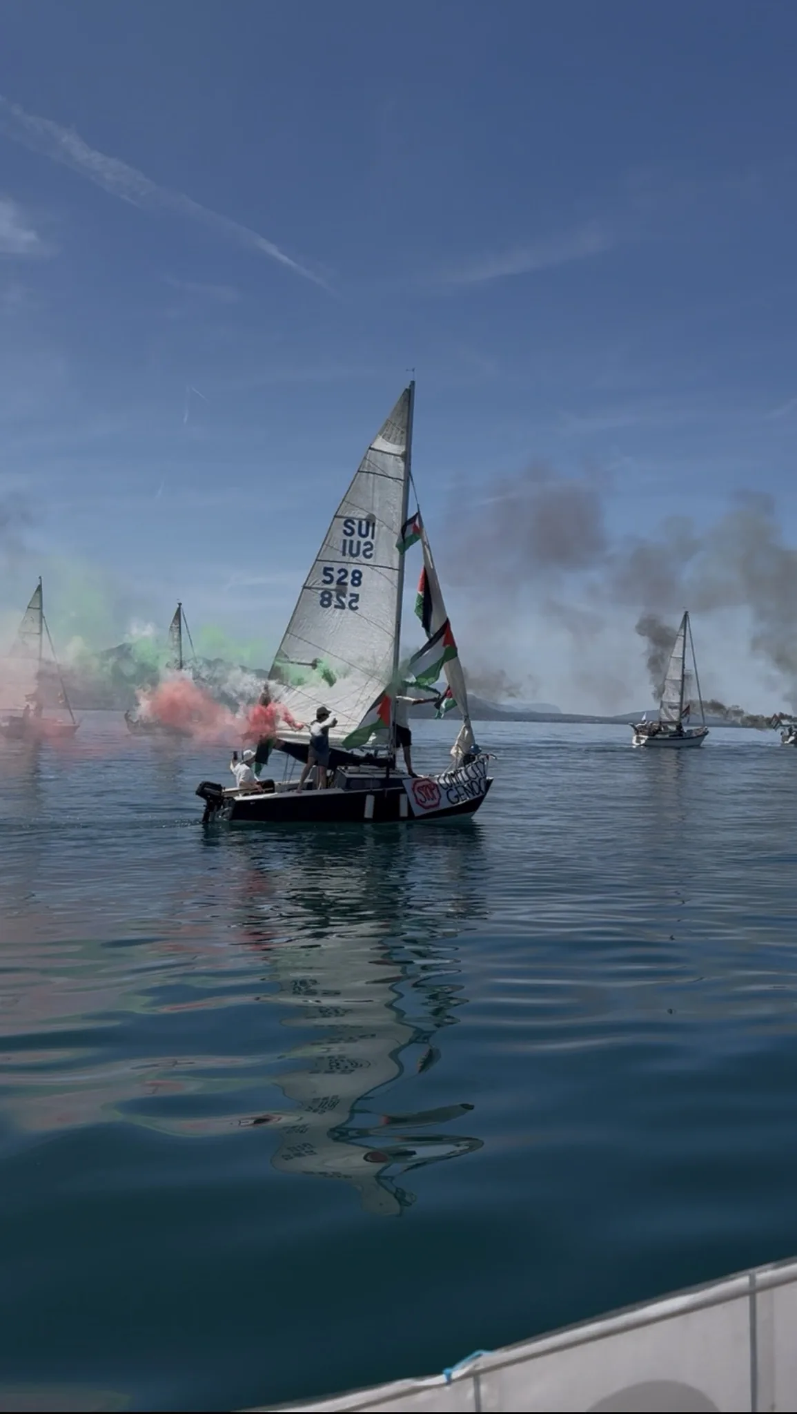 Global Sumud Flotilla Confronts G7 Summit on Lake Geneva, Demanding End to Complicity in Palestinian Genocide