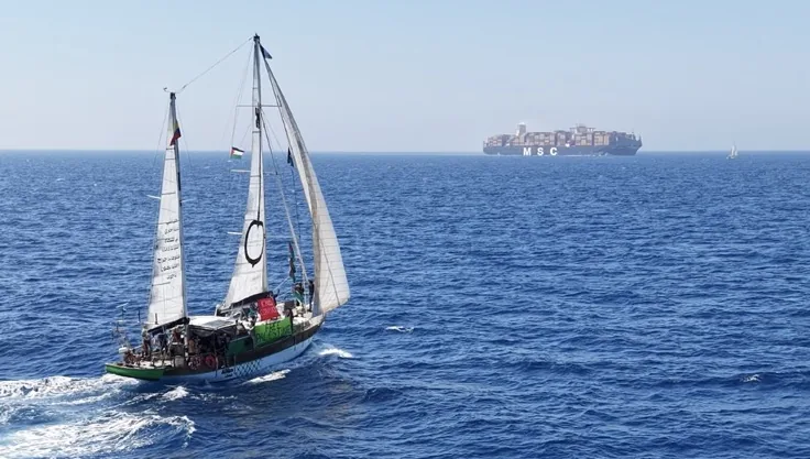 Civilians Seize the Sea: Global Sumud Flotilla Obstructs Mega-Vessel MSC Maya to Disrupt Israeli Military Supply Chain
